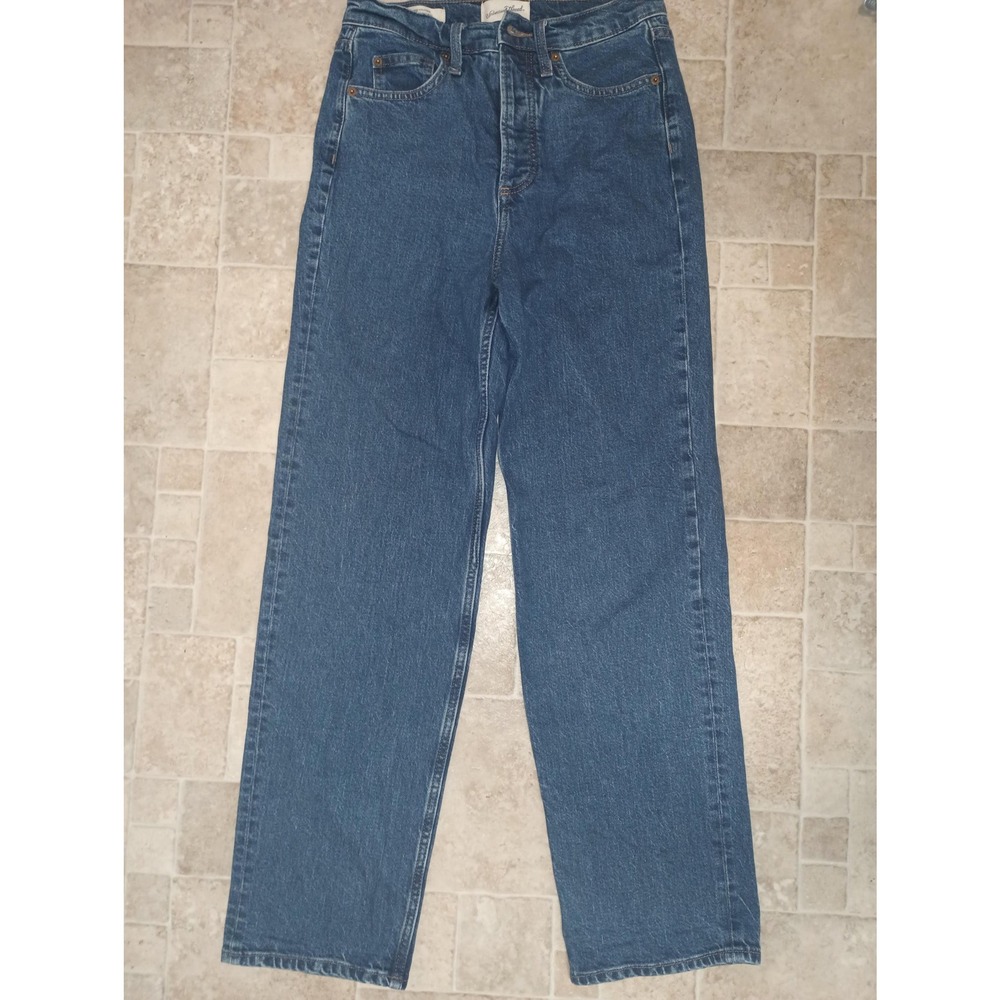 Universal Thread Straight High Rise Button Fly Jeans Blue Capsule Wardrobe 4 - Picture 2 of 9